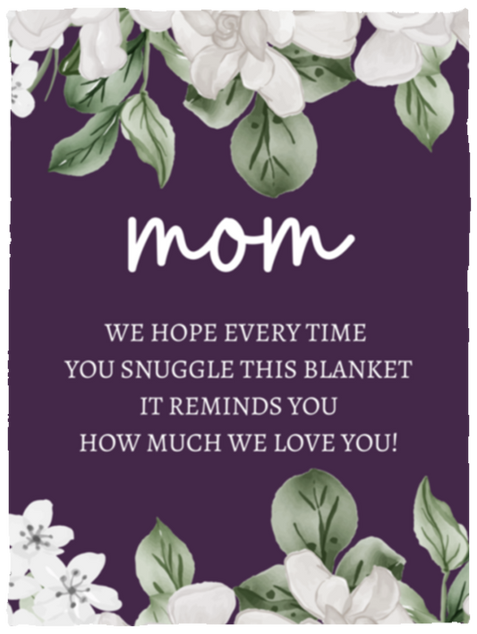 MOM FLOWER BLANKET | MOTHER'S DAY GIFT