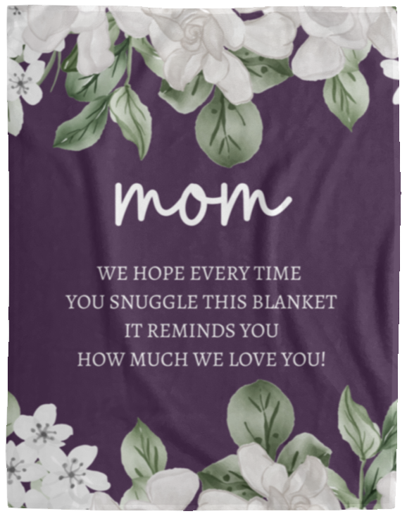 MOM FLOWER BLANKET | MOTHER'S DAY GIFT