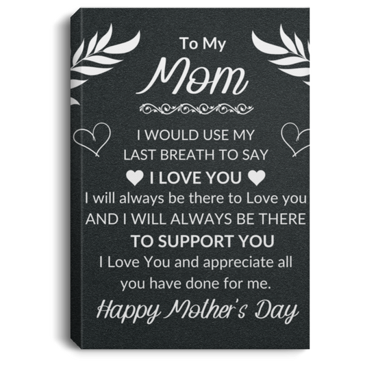 Happy Mother's Day Portrait Canvas