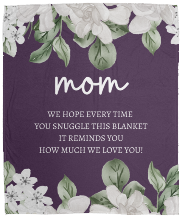 MOM FLOWER BLANKET | MOTHER'S DAY GIFT