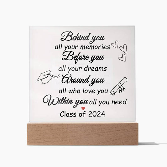 Class Of 2024 Graduation Acrylic Plaque